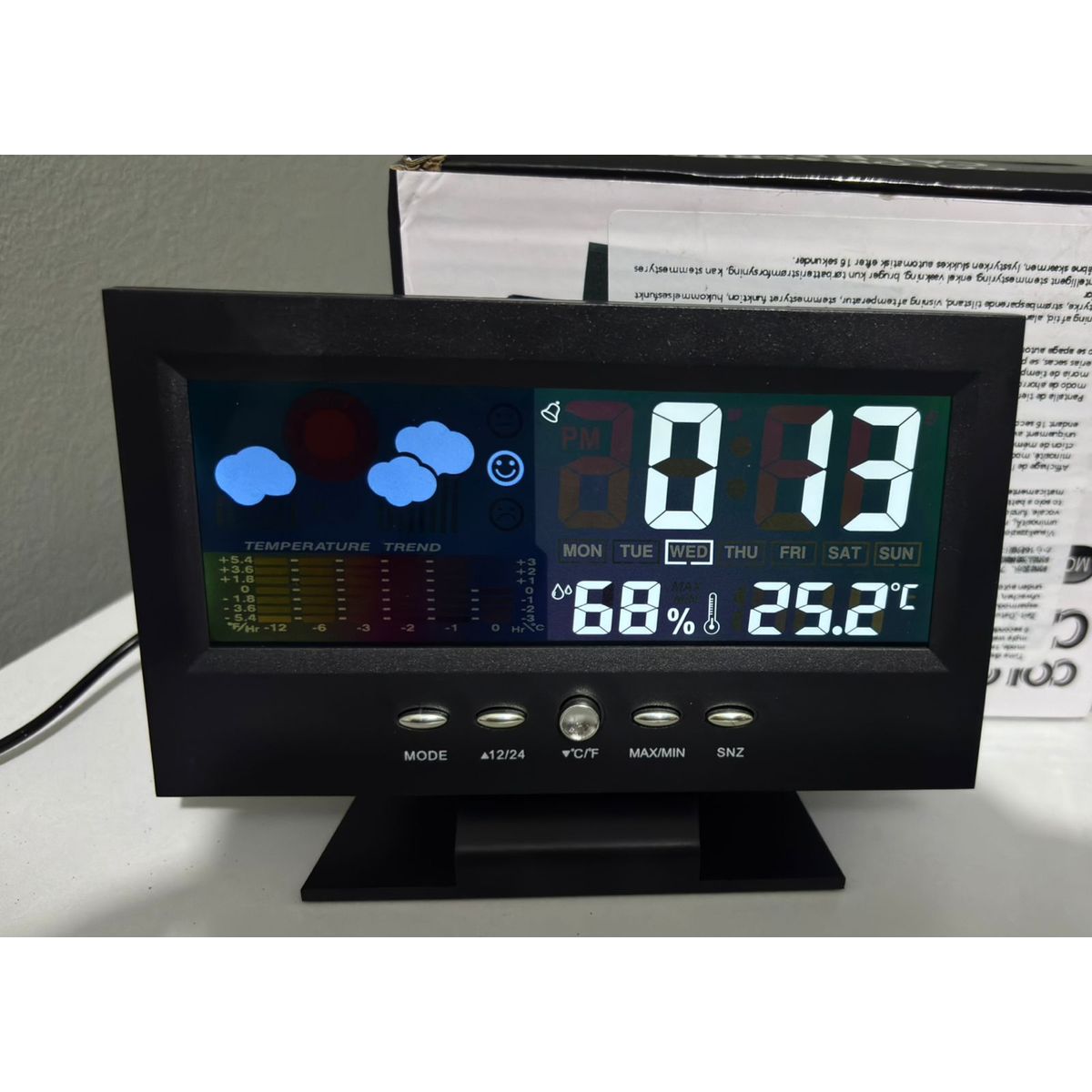 GENERICO - HIGROMETRO RELOJ ESTACION METEOROLOGICA