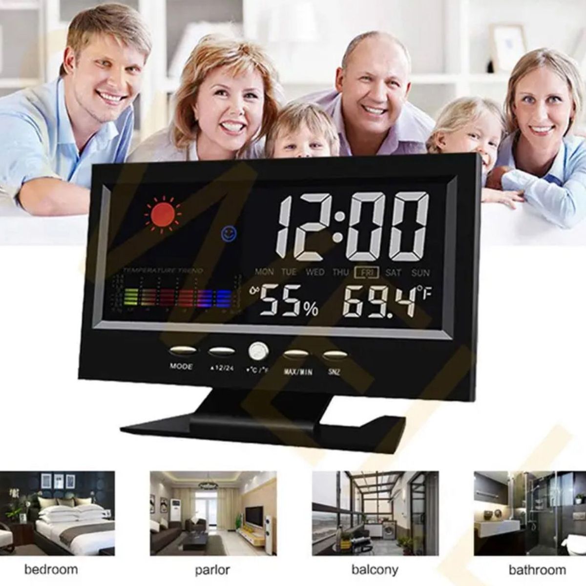 GENERICO - HIGROMETRO RELOJ ESTACION METEOROLOGICA