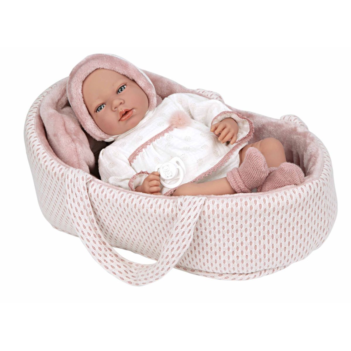 MUÑECAS REBORN - Muñeca Arias Elegance 40cm Andie Rosa Mecanismo Lloro 60812