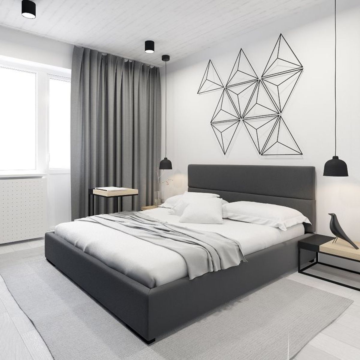 GENERICO - Cama Box Tarima Magic Grafito King La Industria