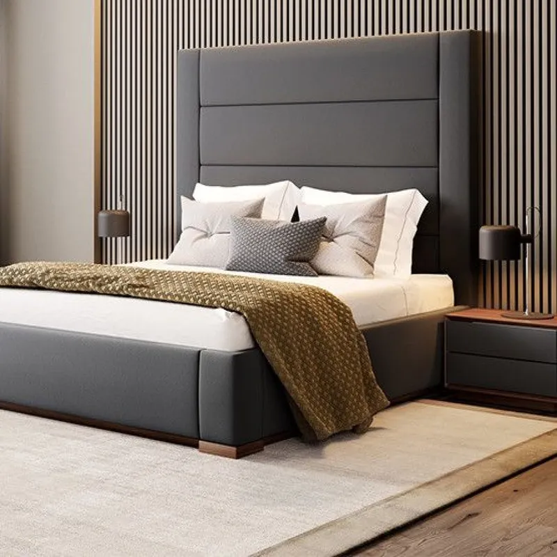 GENERICO - Cama Box Tarima Doncella Grafito Queen La Industria