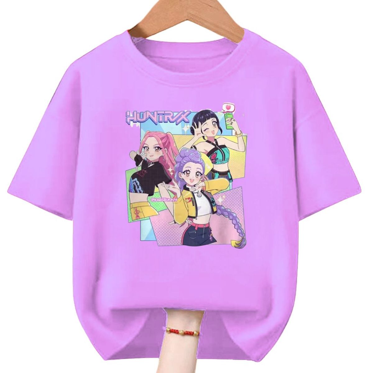 GENERICO - Polos Algodon Huntrix Guerreras Kpop Demon Hunters - Tallas 6 hasta XL