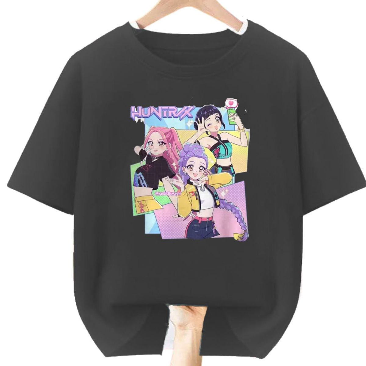 GENERICO - Polos Algodon Huntrix Guerreras Kpop Demon Hunters - Tallas 6 hasta XL
