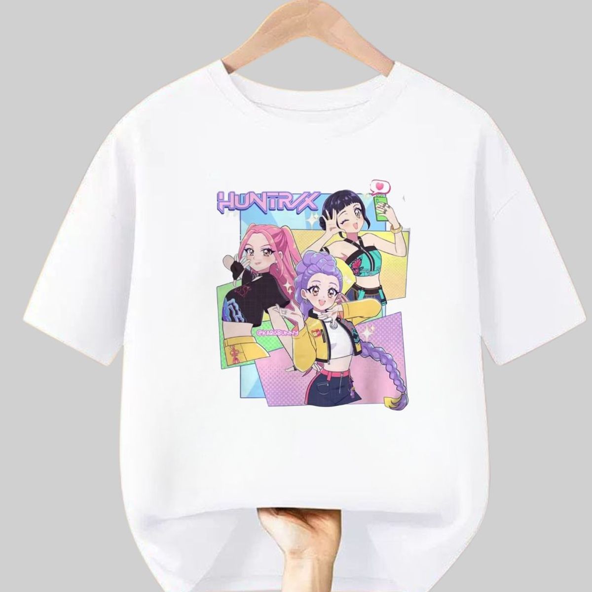 GENERICO - Polos Algodon Huntrix Guerreras Kpop Demon Hunters - Tallas 6 hasta XL