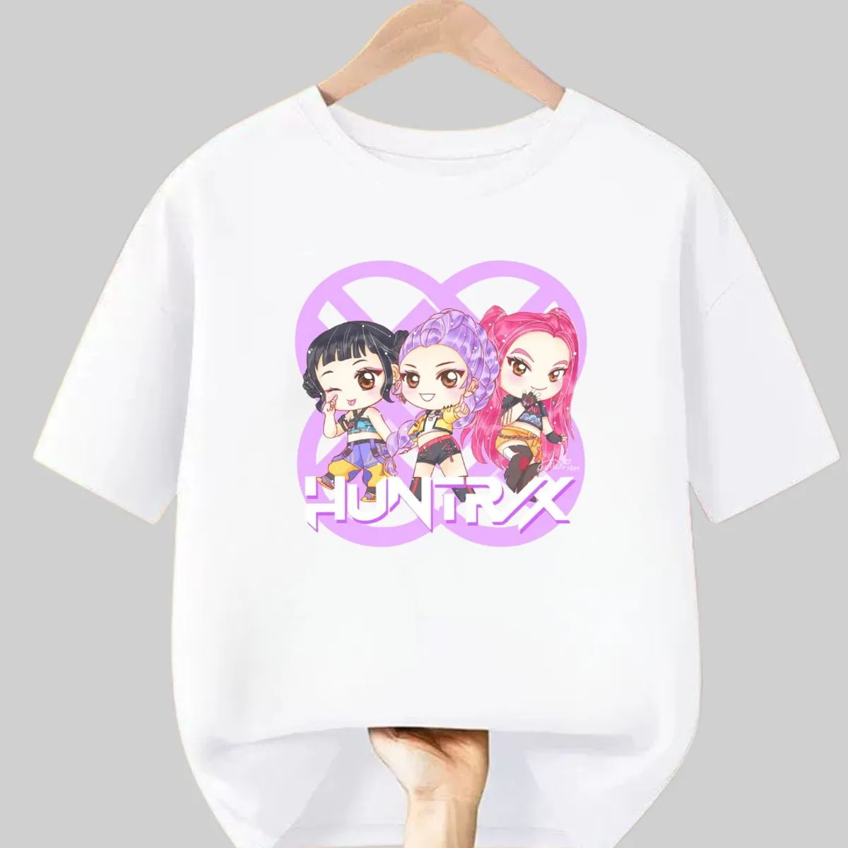 GENERICO - Polos Algodon Guerreras Kpop Demon Hunters - Tallas 6 hasta XL