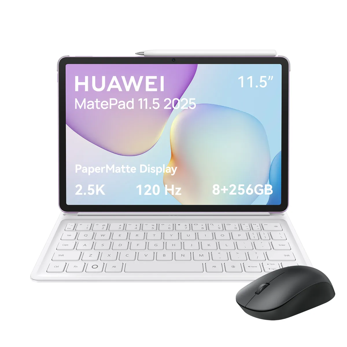 HUAWEI - HUAWEI MatePad 11.5 2025 PaperMatte 8GB+256GB Morado +Teclado, lápiz y mouse