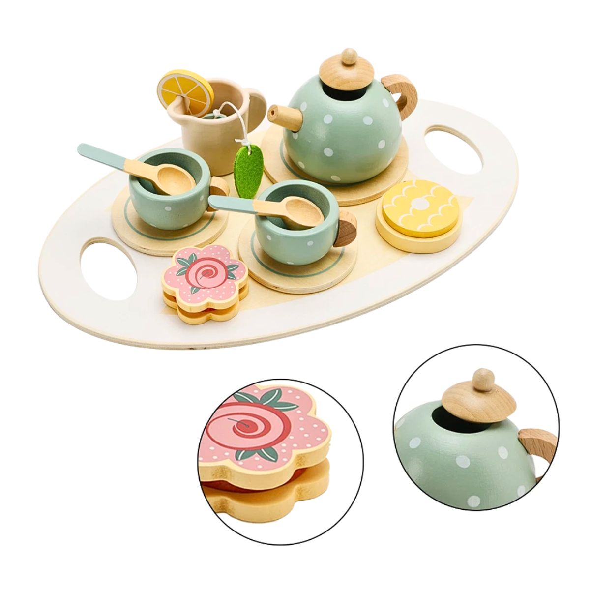 GENERICO - Set Juguete Hora del Té de Madera