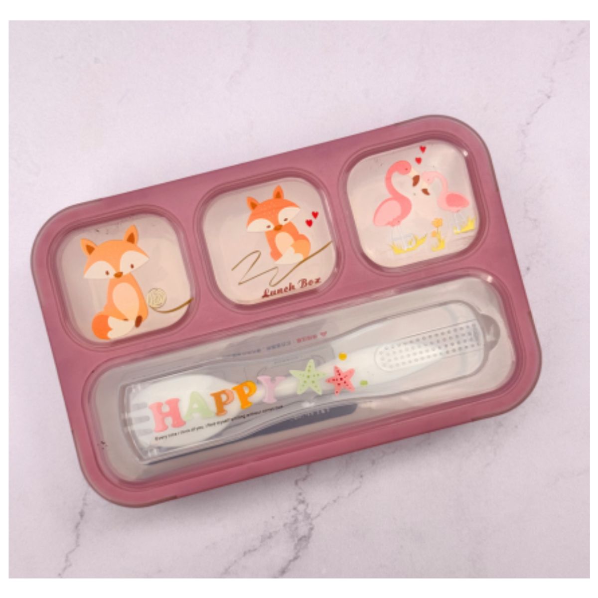 GENERICO - LONCHERA CON 4 COMPARTIMIENTOS PARA NIÑ@S