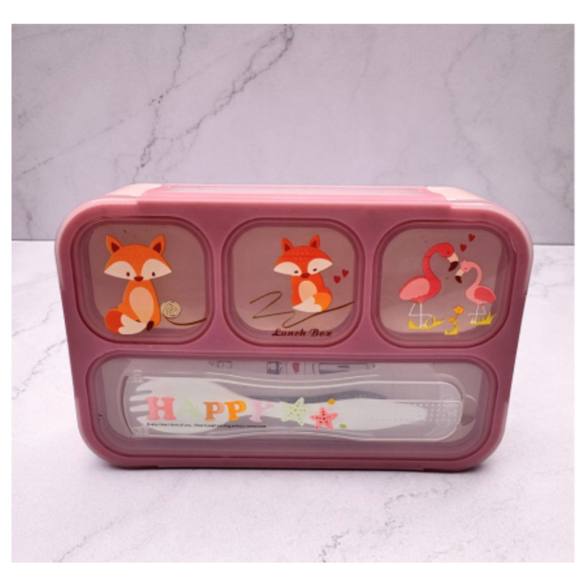 GENERICO - LONCHERA CON 4 COMPARTIMIENTOS PARA NIÑ@S