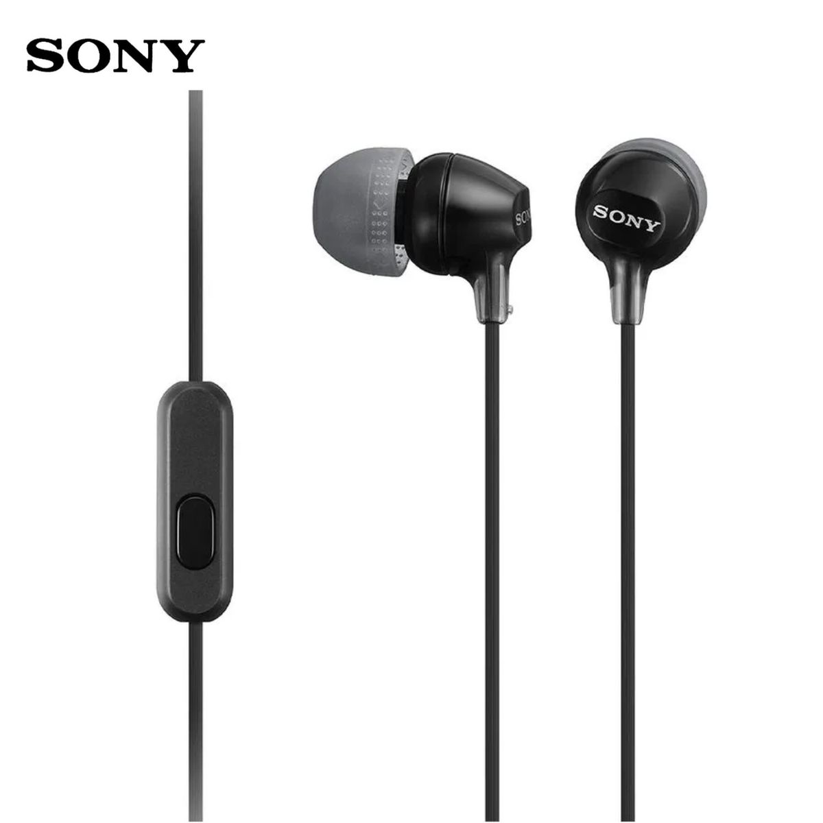 SONY - Audífonos In Ear SONY MDR-EX15AP Micrófono Conector 3.5 mm Negro
