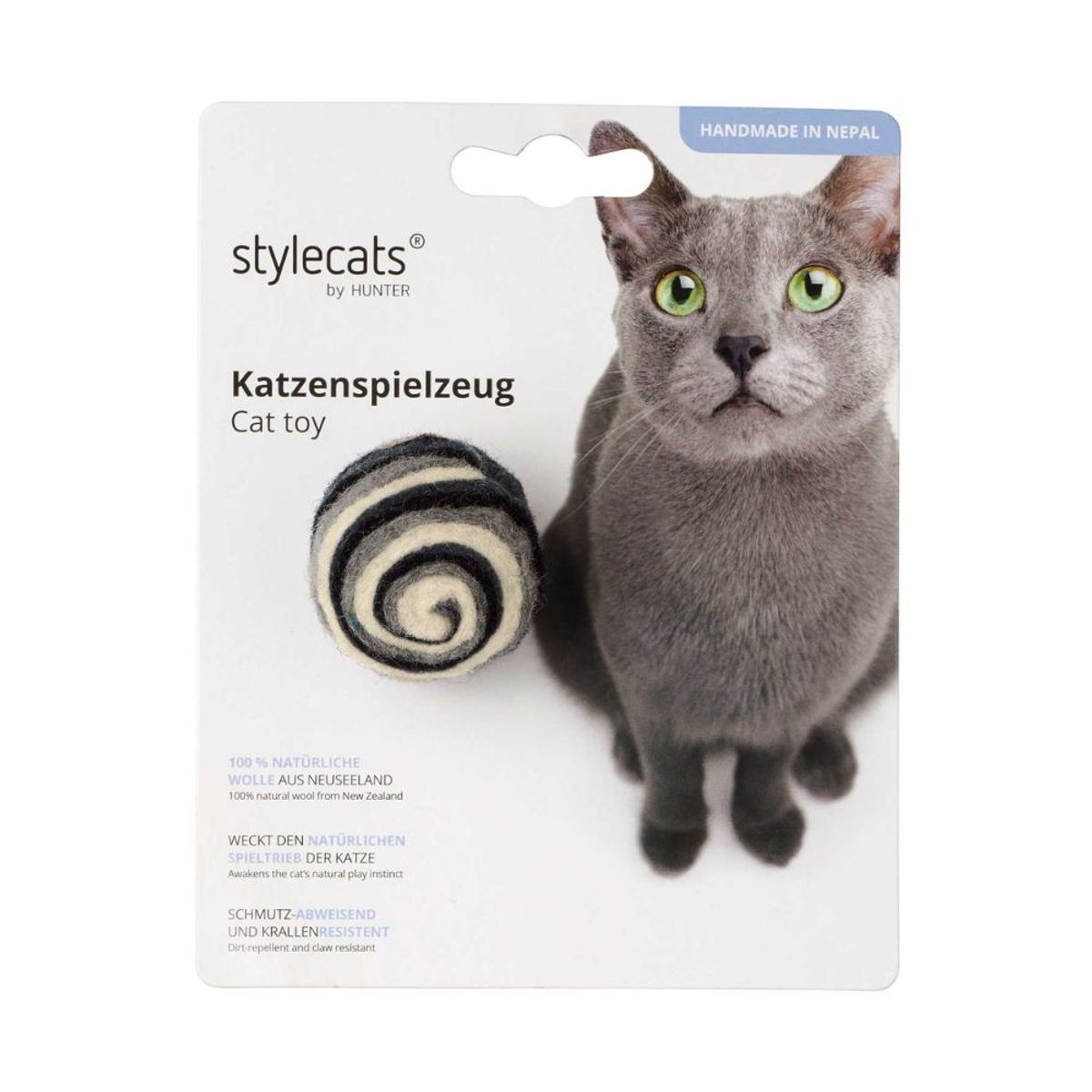 HUNTER - Stylecats Juguete para Gato Rolli GrisBlanco