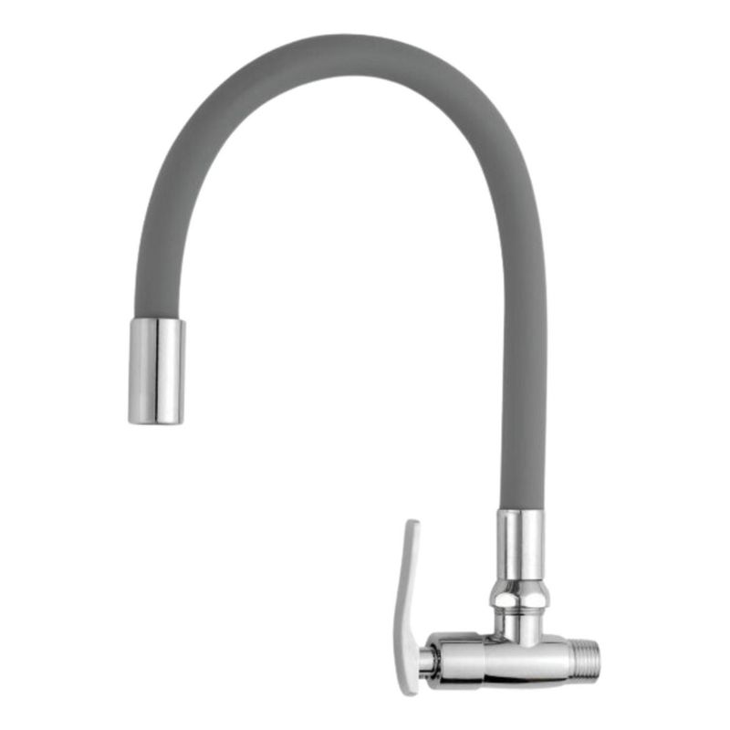 C&A - Caño De Lavadero Flexible Para Pared C&a Negro Gris Blanco - Gris