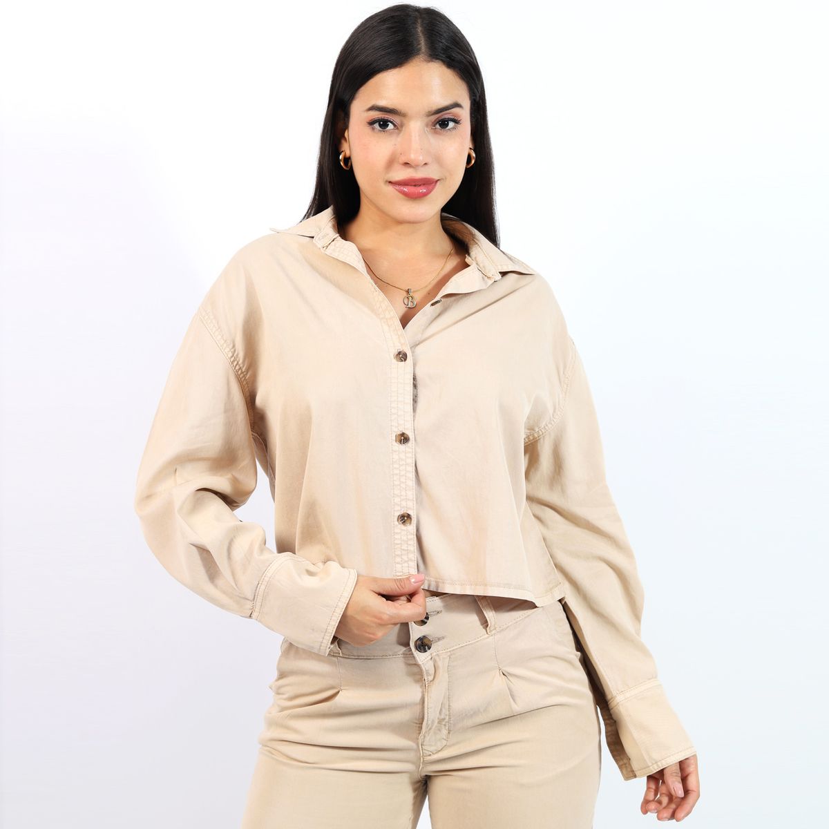 JAROLA - Blusa Tencel Holgado Jarola Marina