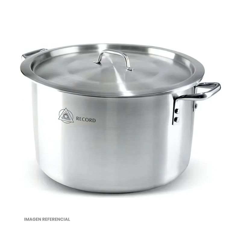RECORD - Olla Acero Inoxidable Con Tapa Record Paila N°40 Gris