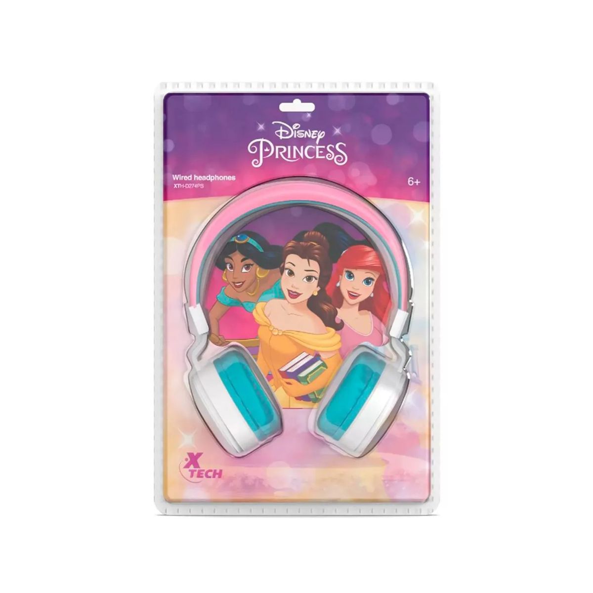 XTECH - Audifono CMicrof Xtech Princess Plegable 35mm WhiteRose