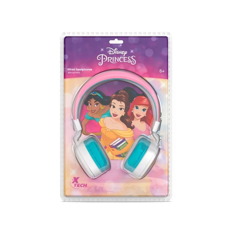 XTECH - Audifono CMicrof Xtech Princess Plegable 35mm WhiteRose