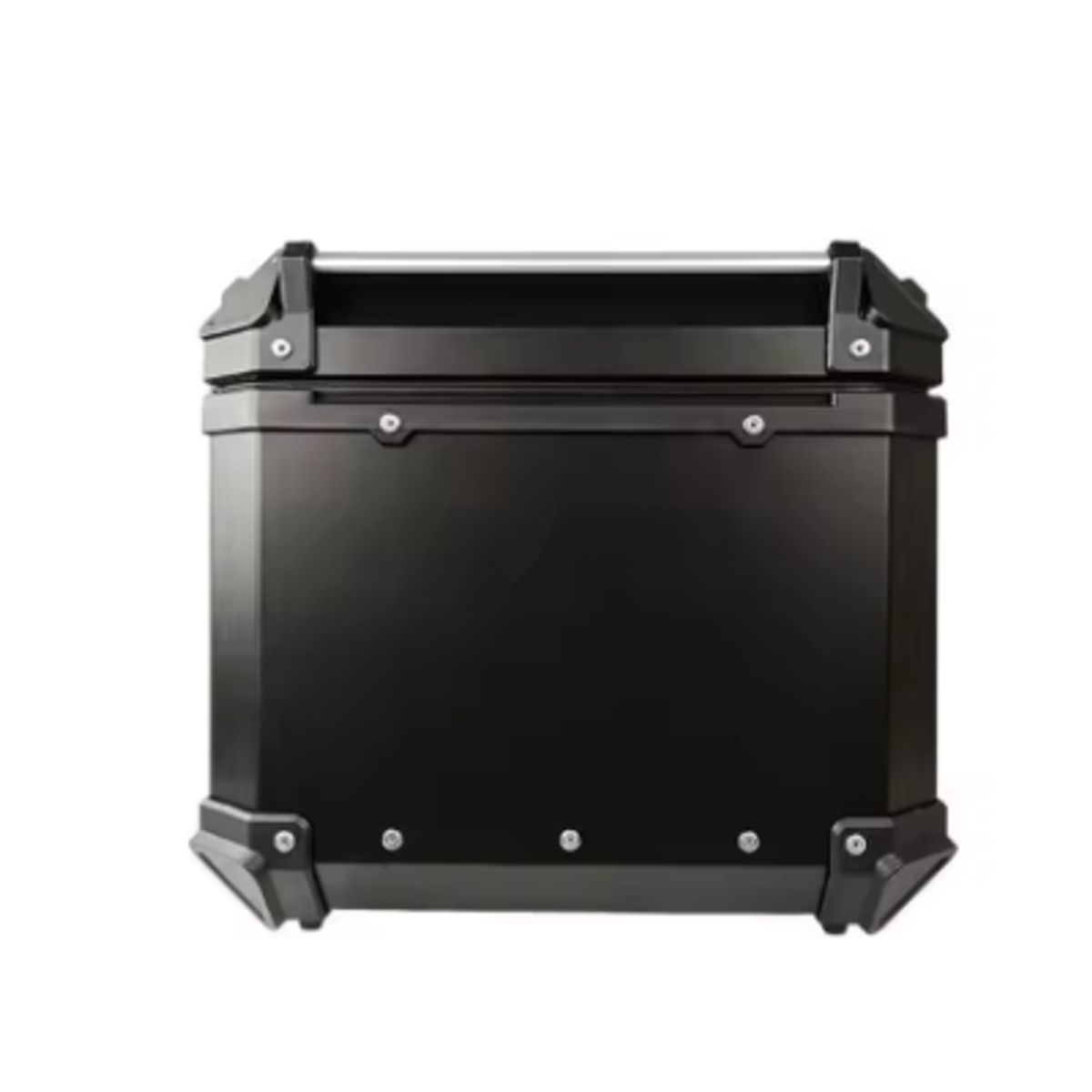 GENERICO - CAJUELA  DE ALUMINIO PARA MOTO 65L MODELO X NEGRO