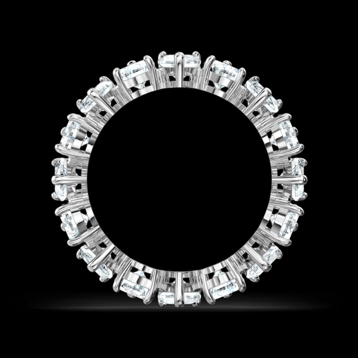 SWAROVSKI - Anillo Swarovski Vittore Pear Blanco Baño De Rodio Original 5572826