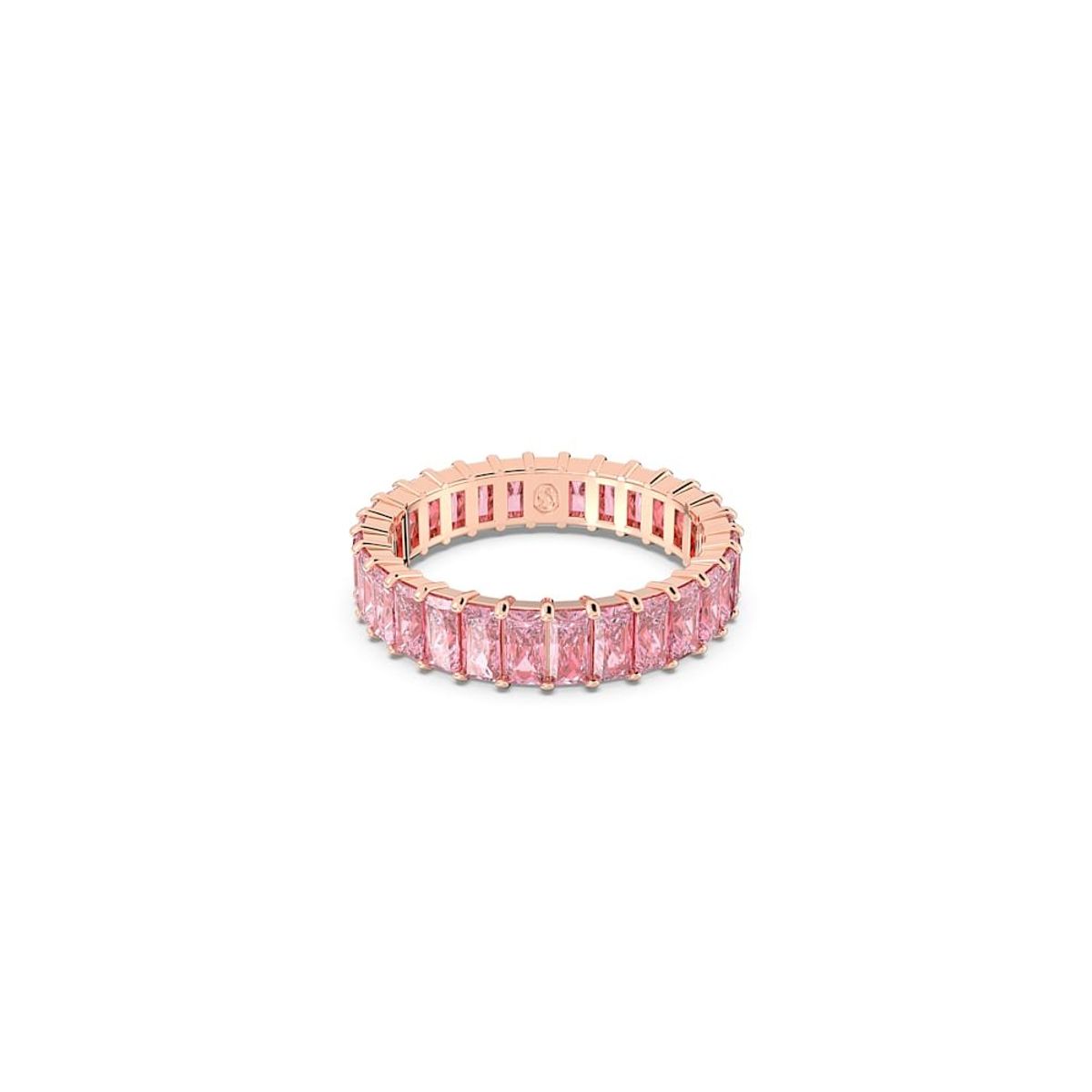 SWAROVSKI - Anillo Swarovski Matrix Talla Baguette Rosa Baño Tono Rosa 5648287