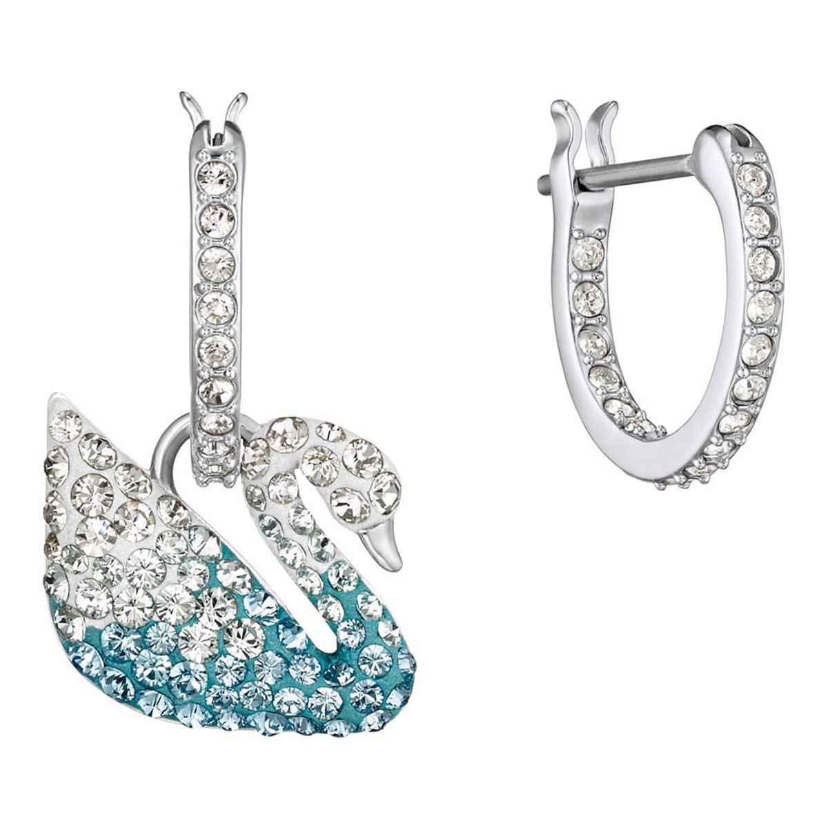 SWAROVSKI - Aros Swarovski Iconic Swan Multicolor Baño De Rodio 5512577