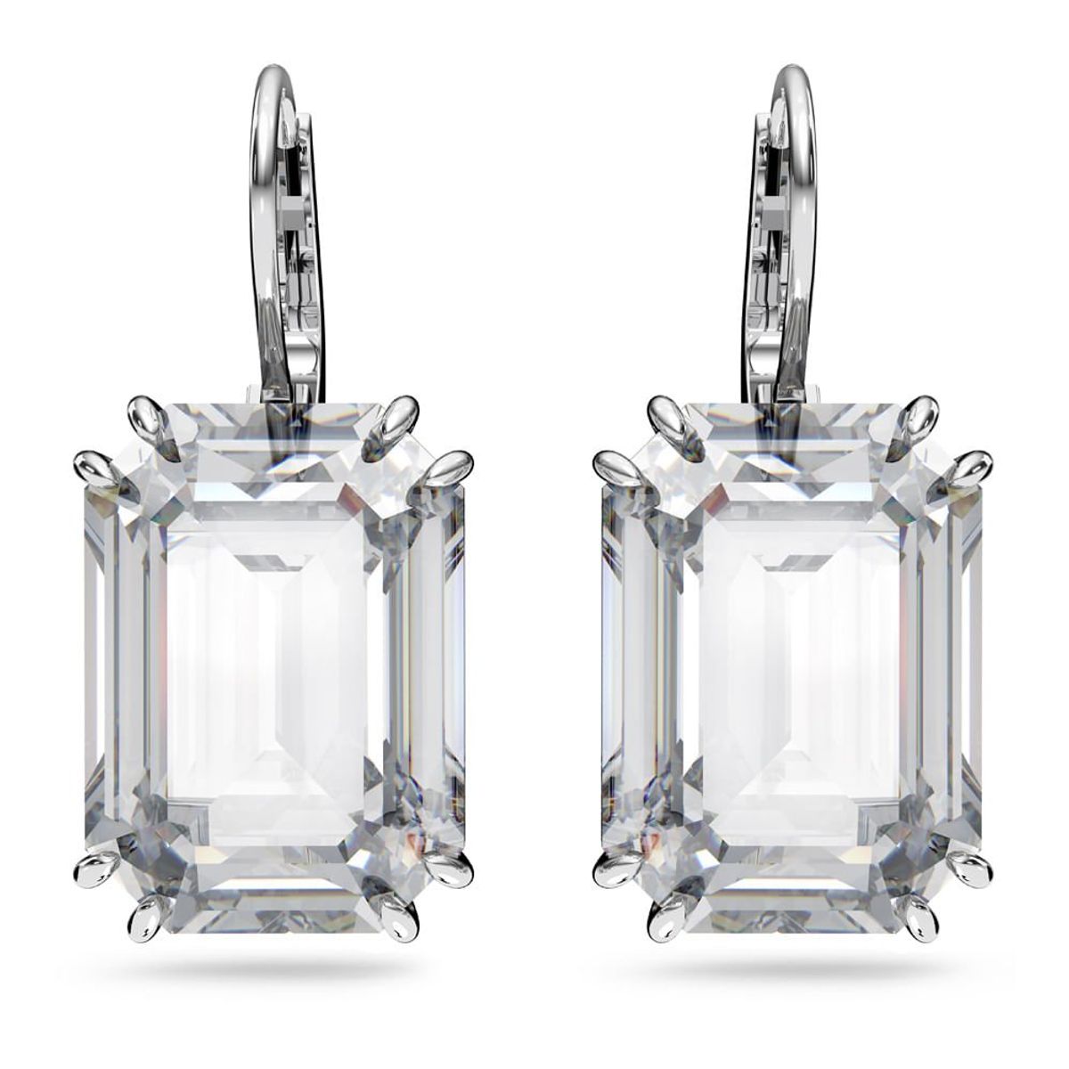 SWAROVSKI - Aretes Swarovski Millenia Cristal De Talla Octogonal Rodio 5636569