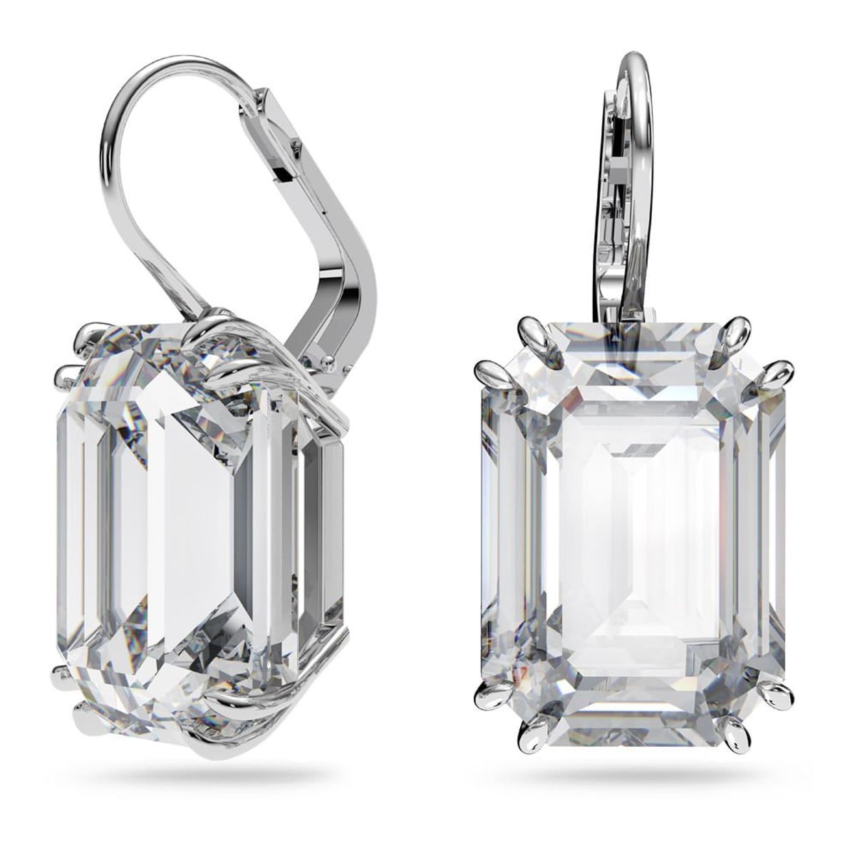 SWAROVSKI - Aretes Swarovski Millenia Cristal De Talla Octogonal Rodio 5636569