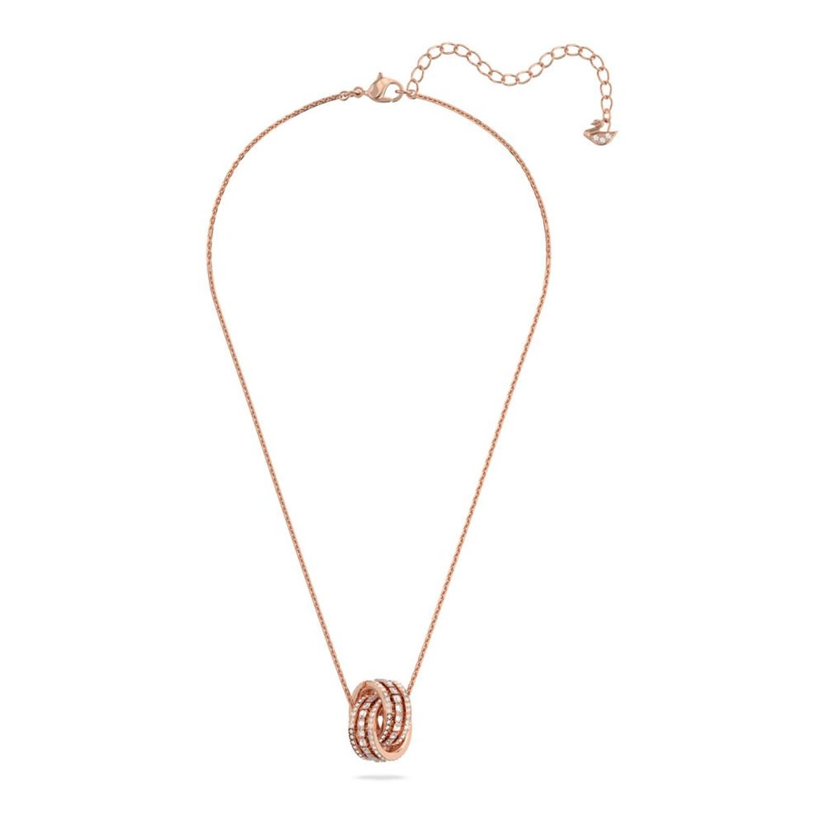 SWAROVSKI - Colgante Swarovski Further Blanco Baño En Tono Oro Rosa 5419853