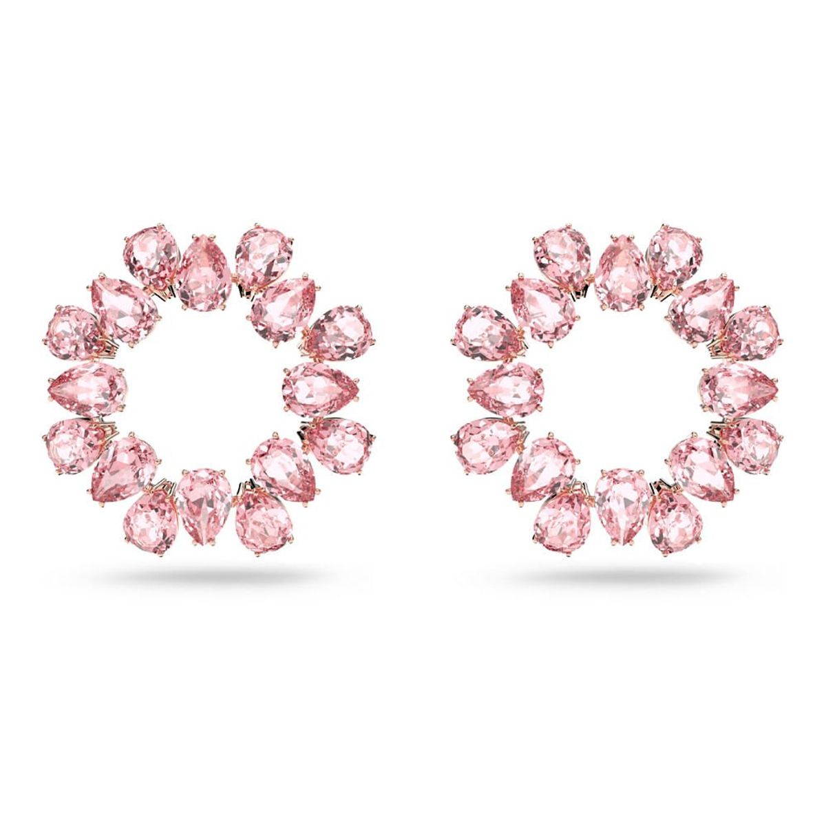 SWAROVSKI - Pendientes Swarovski De Aro Millenia Cristales De Talla Rosa 5614932