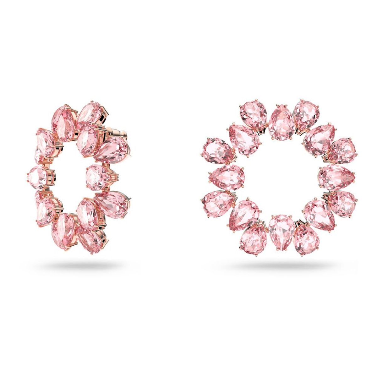 SWAROVSKI - Pendientes Swarovski De Aro Millenia Cristales De Talla Rosa 5614932