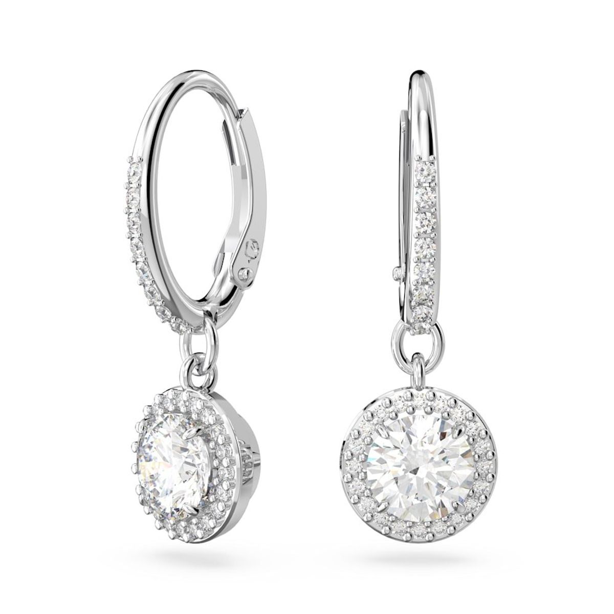 SWAROVSKI - Pendientes Swarovski Constella Talla Redonda Pavé Rodio 5636270
