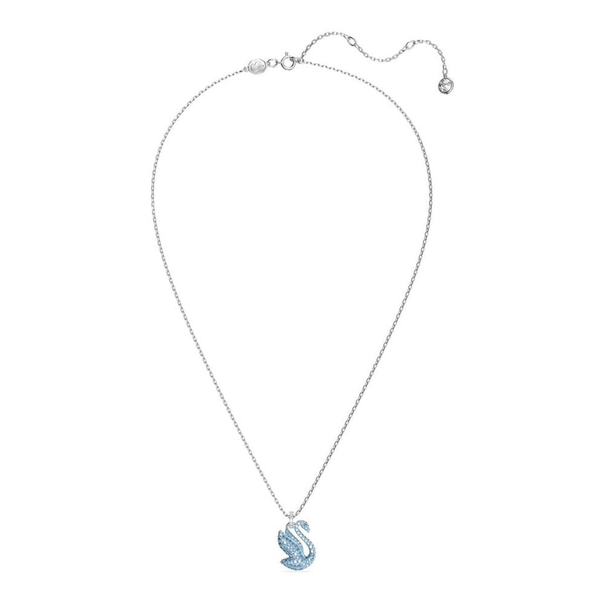 SWAROVSKI - Colgante Swarovski Iconic Swan Cisne Azul Baño De Rodio 5660594