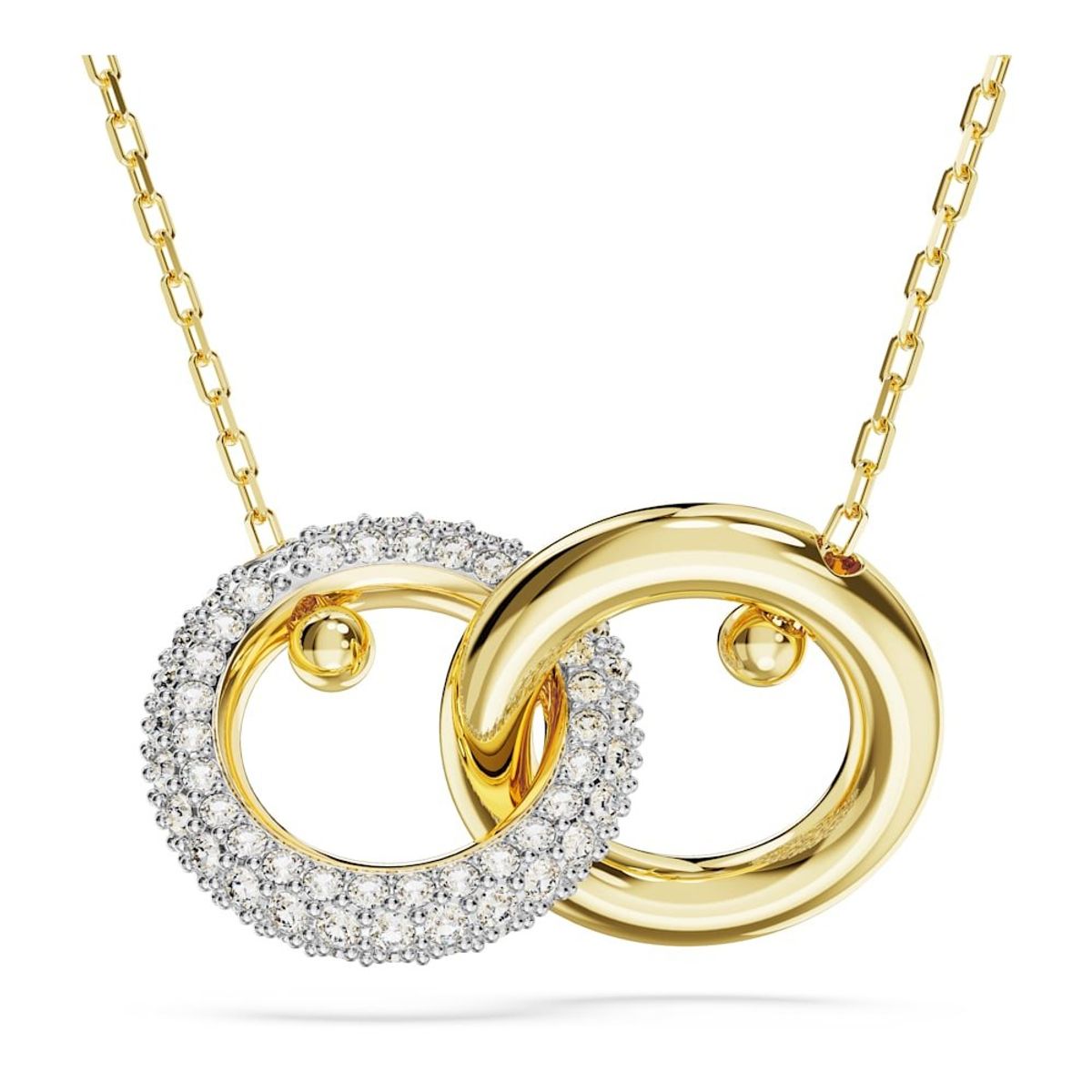 SWAROVSKI - Colgante Swarovski Dextera Bucle Entrelazado Blanco Oro 5668820