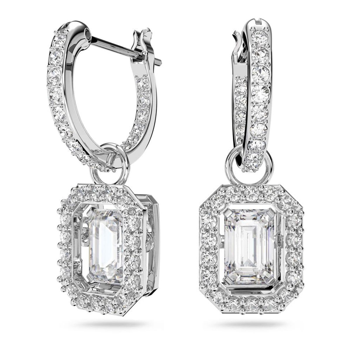 SWAROVSKI - Pendientes Swarovski Millenia Talla Octogonal Blancos Rodio 5638495