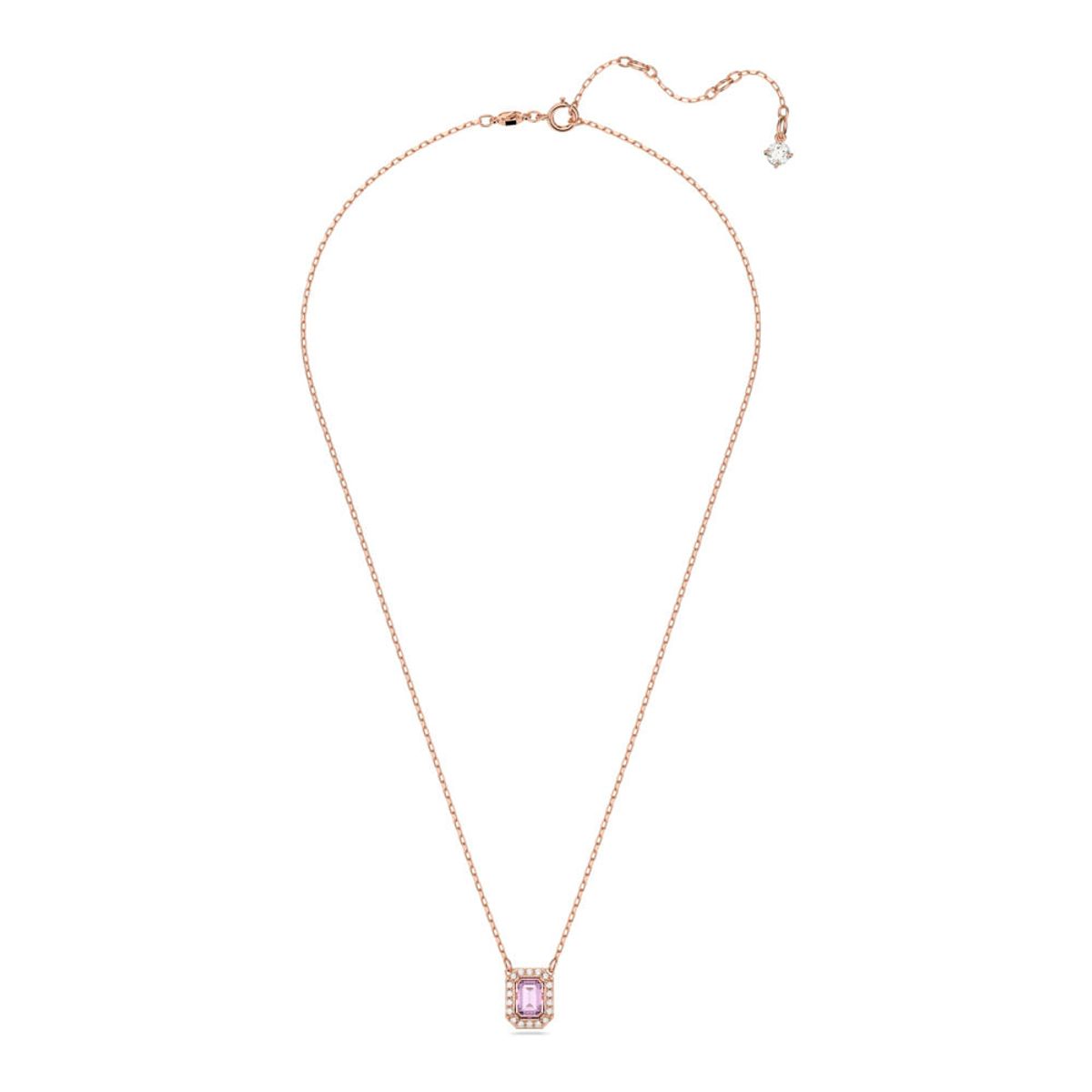 SWAROVSKI - Collar Swarovski Millenia Talla Octogonal Morado Baño Rosa 5640291