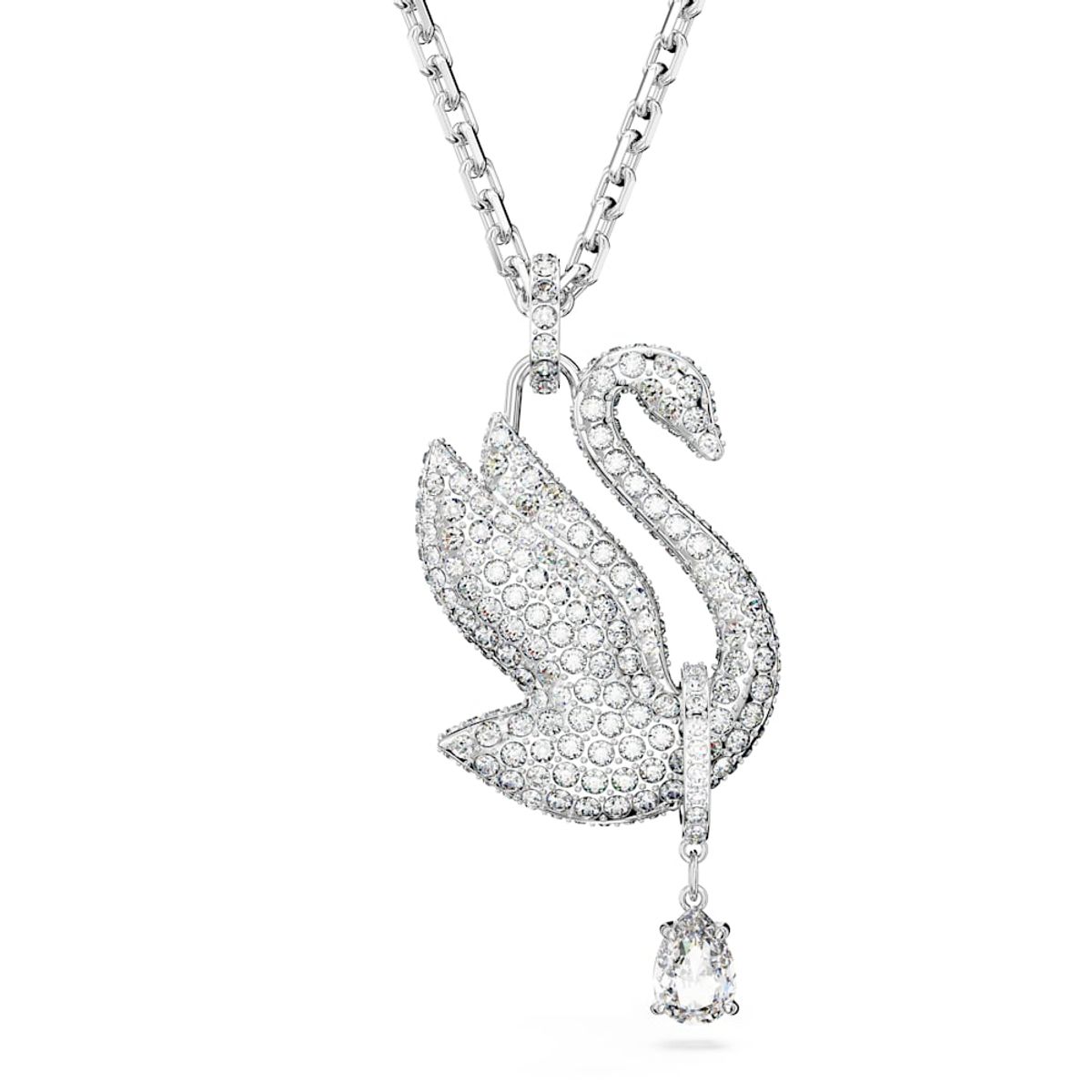 SWAROVSKI - Collar Swarovski Iconic Swan Cisne Largos Blanco Rodio 5647546