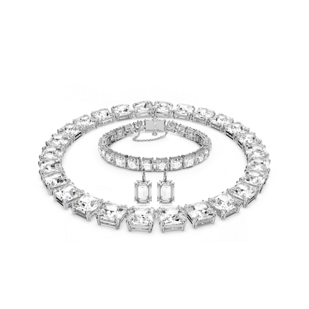 SWAROVSKI - Conjunto Swarovski Millenia Tallas Mixtas Blanco Baño Rodio 5656351