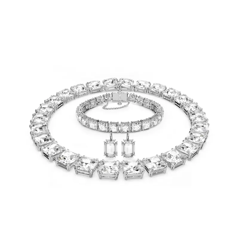 SWAROVSKI - Conjunto Swarovski Millenia Tallas Mixtas Blanco Baño Rodio 5656351