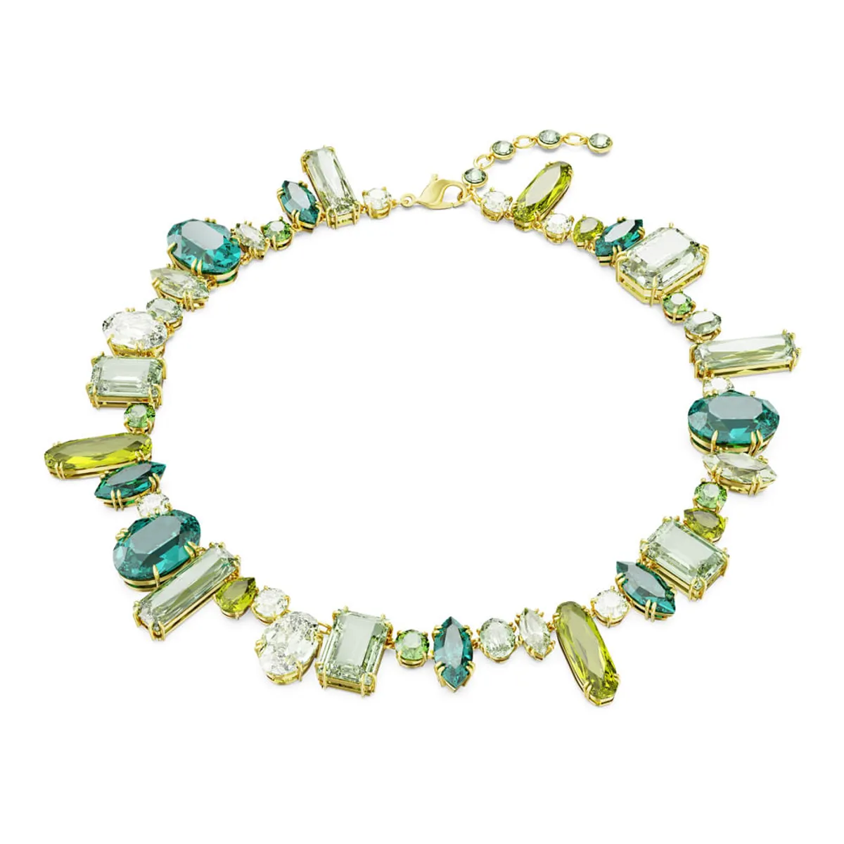 SWAROVSKI - Collar Swarovski Gema Tallas Mixtas Verde Baño Tono Oro 5657388