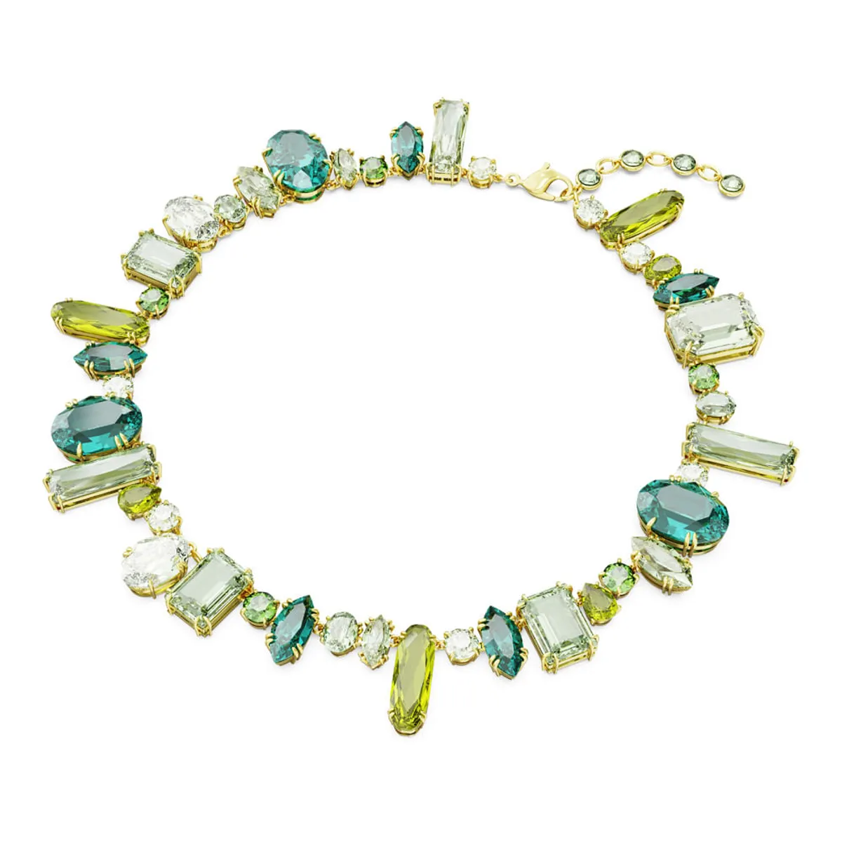 SWAROVSKI - Collar Swarovski Gema Tallas Mixtas Verde Baño Tono Oro 5657388