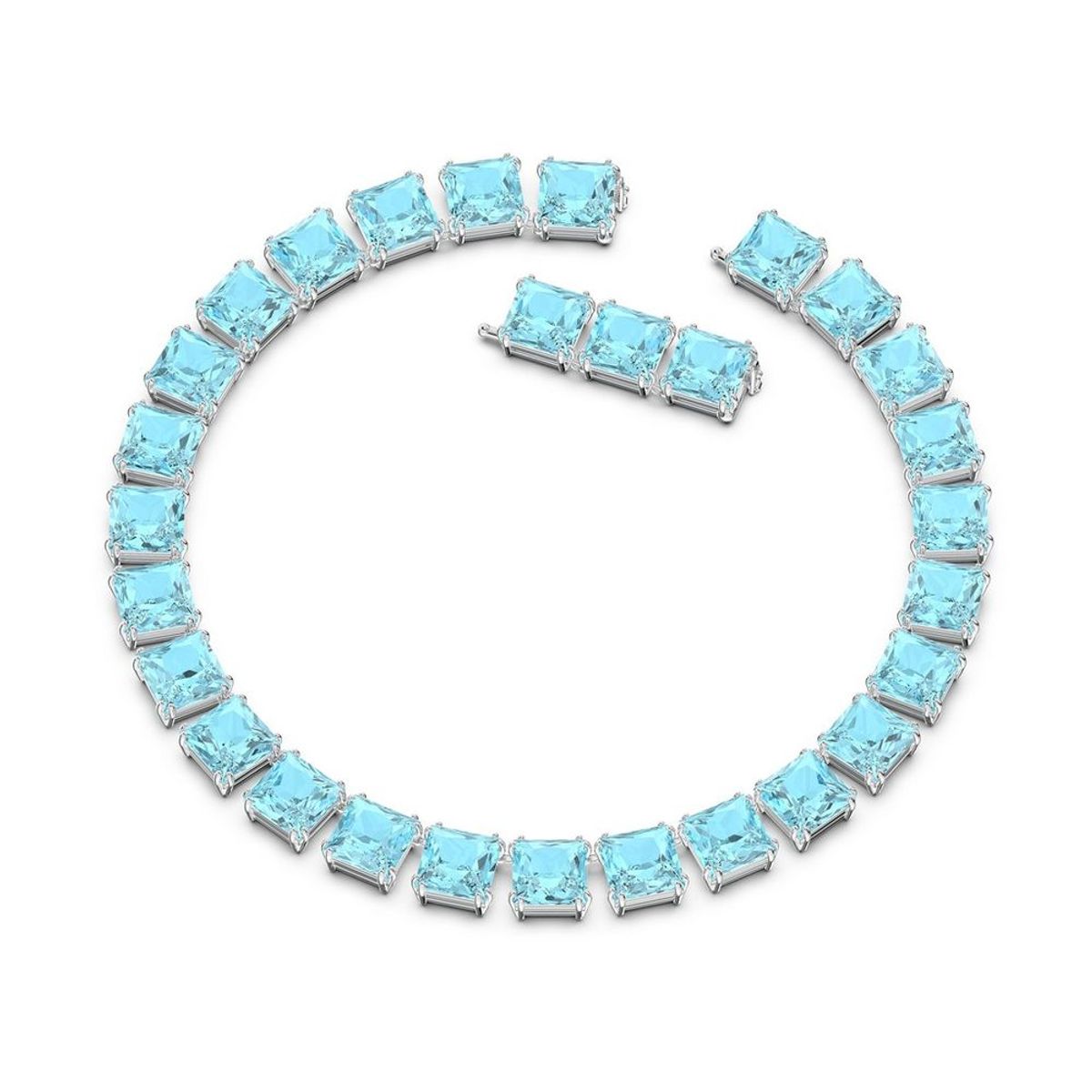 SWAROVSKI - Collar Swarovski Millenia All Ard L Sqr Aqua Rhs Joya Original 5609704