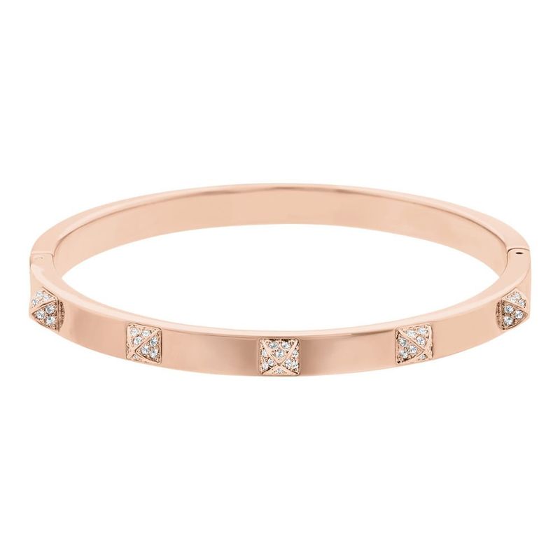 SWAROVSKI - Pulsera Swarovski Tactic Blanco Baño En Tono Oro Rosa 5098368