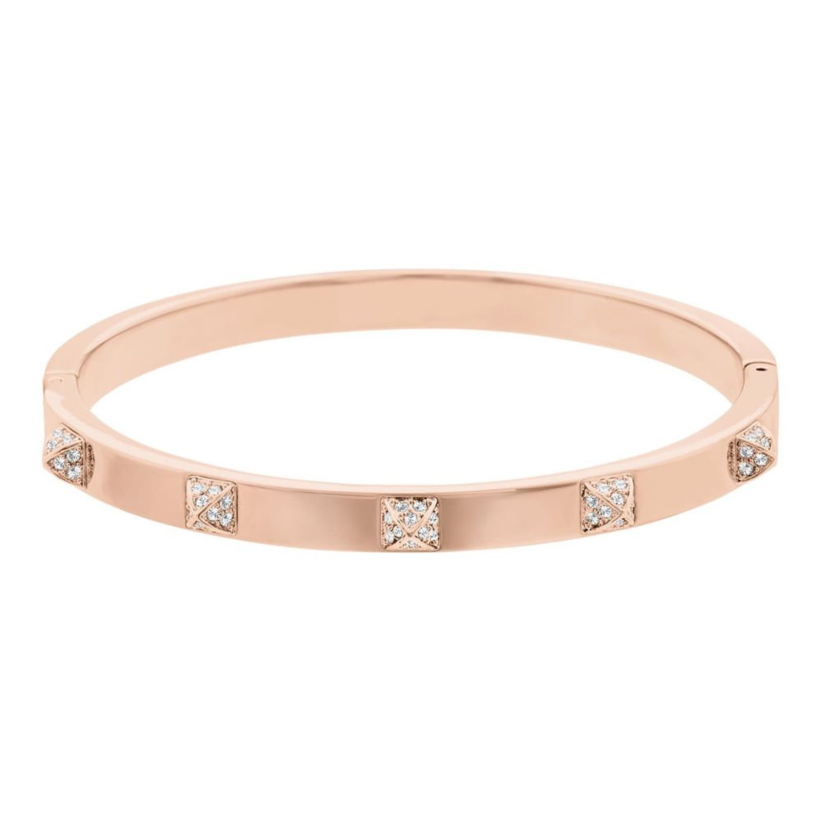 SWAROVSKI - Pulsera Swarovski Tactic Blanco Baño En Tono Oro Rosa 5184528