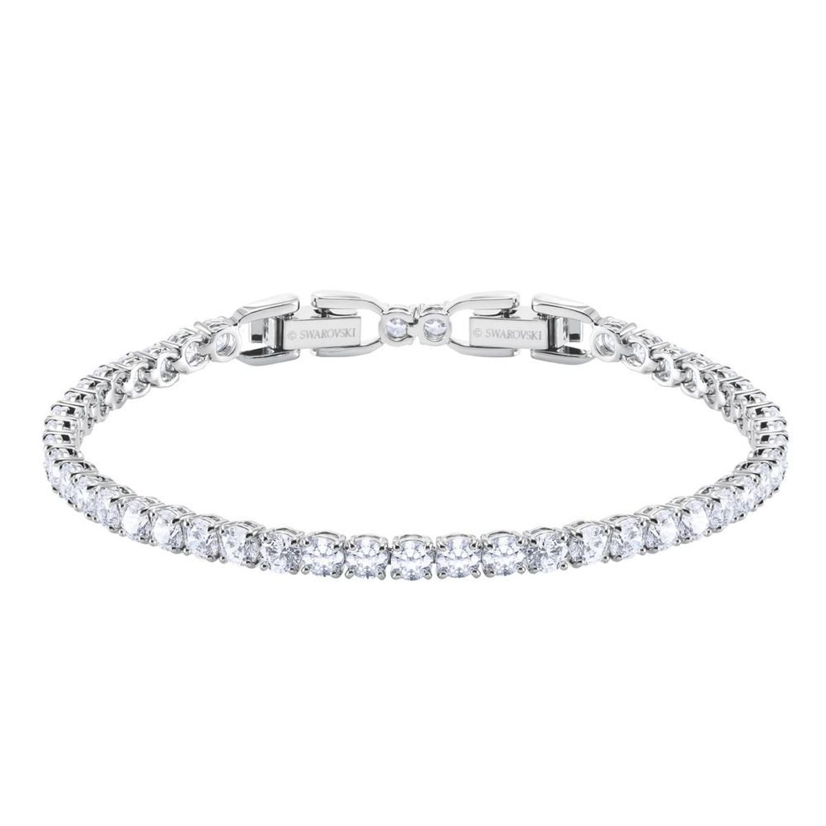SWAROVSKI - Pulsera Swarovski Tennis Round Deluxe Blanco Baño De Rodio 5409771