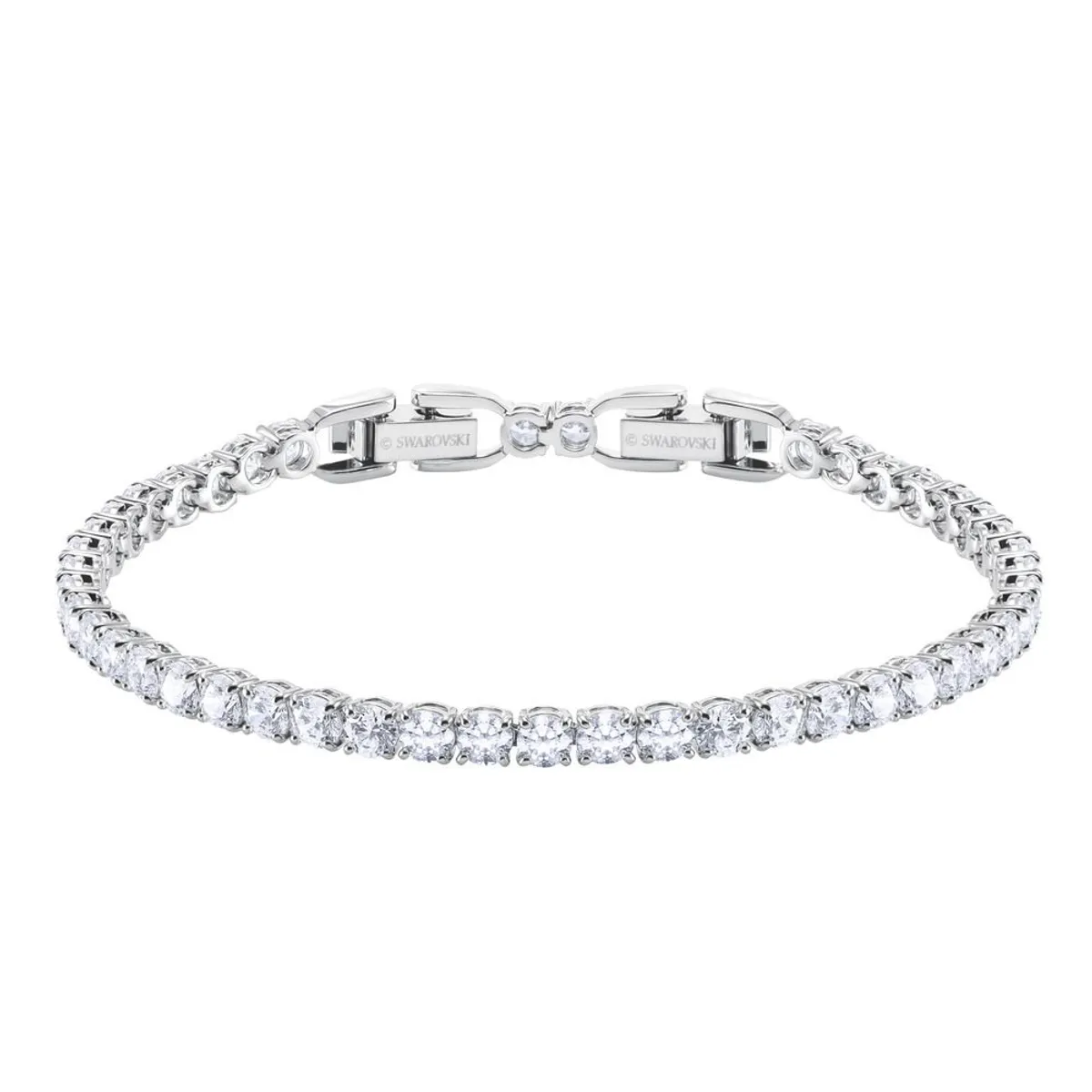 SWAROVSKI - Pulsera Swarovski Tennis Round Deluxe Blanco Baño De Rodio 5409771