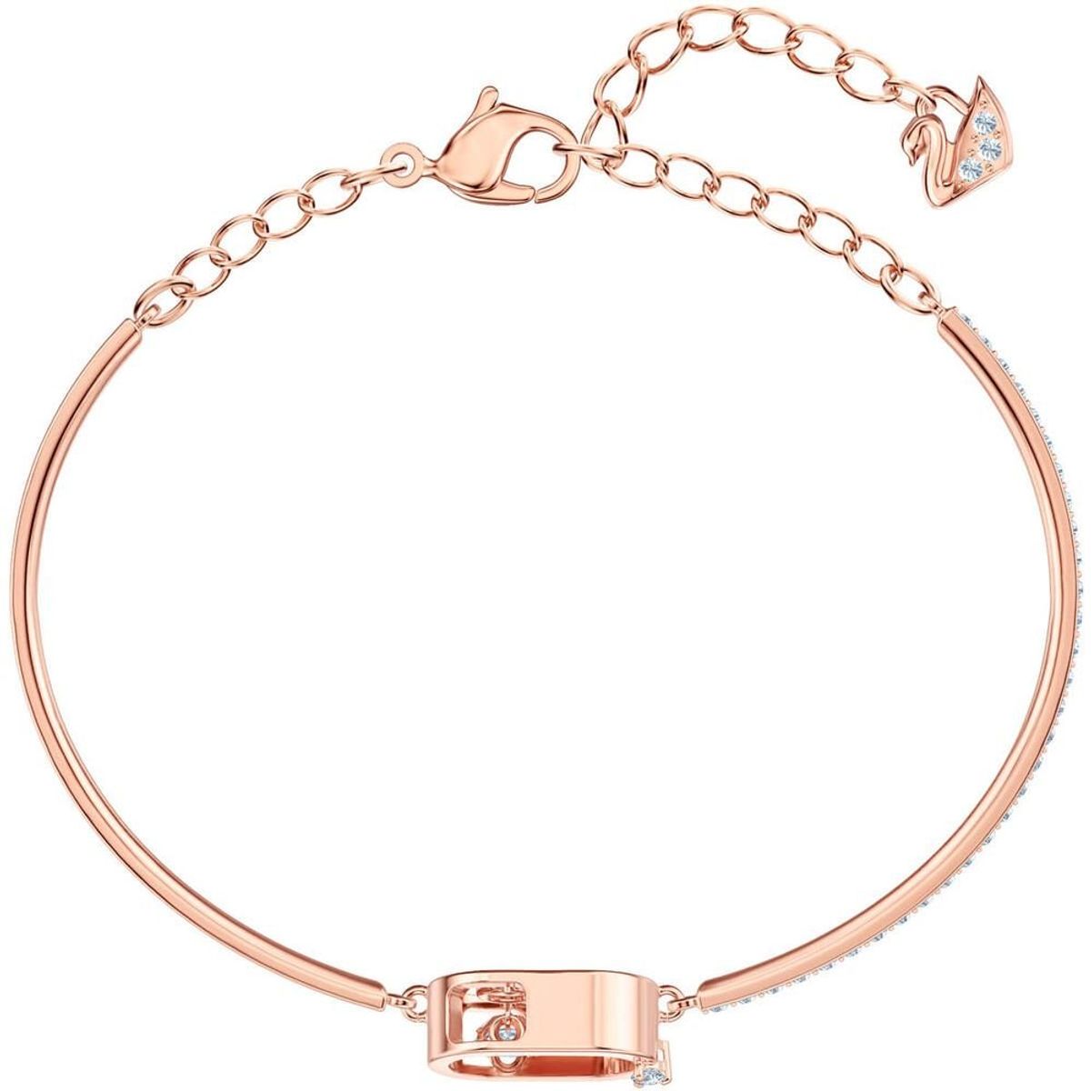 SWAROVSKI - Pulsera Swarovski North Blanco Baño De Oro Rosa Para Mujer 5472382