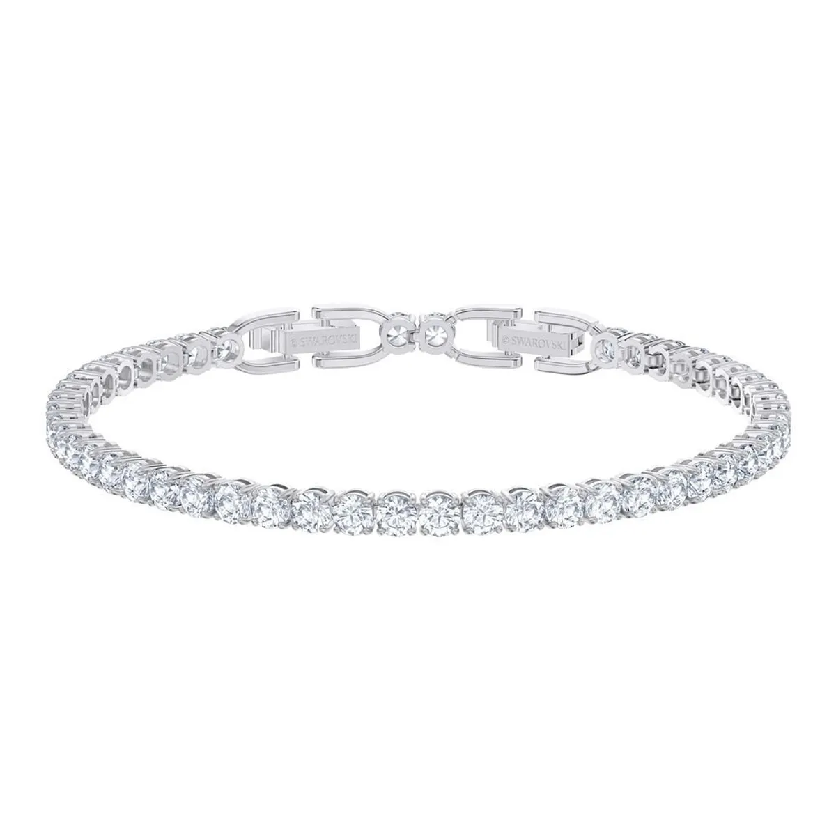 SWAROVSKI - Pulsera Swarovski Tennis Deluxe Blanco -  Baño De Rodio 5513401