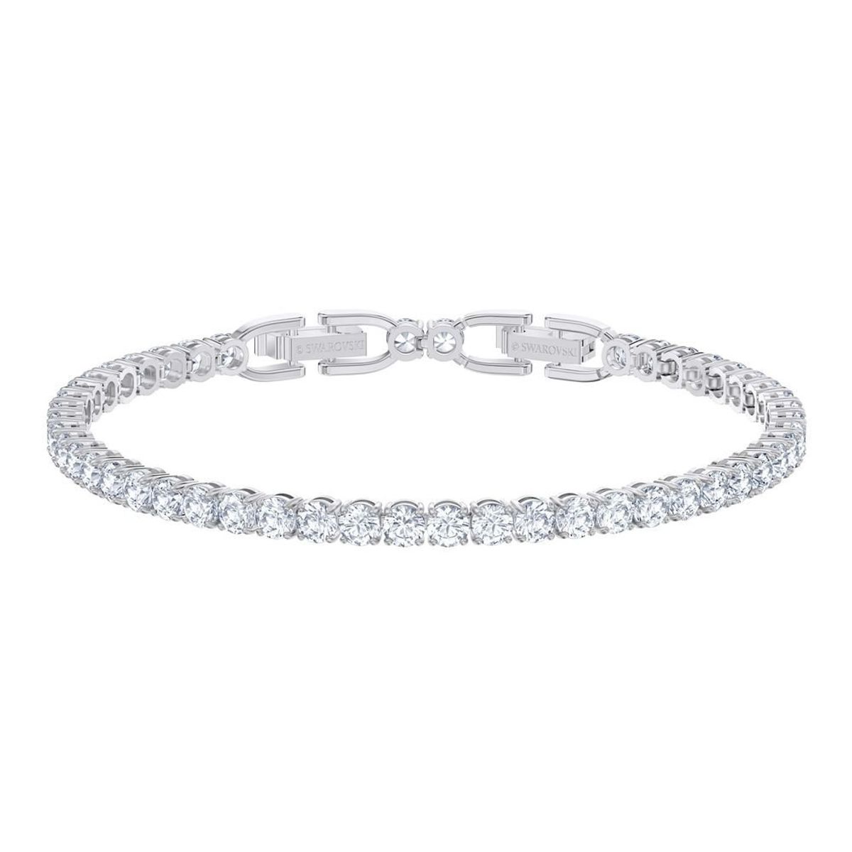 SWAROVSKI - Pulsera Swarovski Tennis Deluxe Blanco -  Baño De Rodio 5513401
