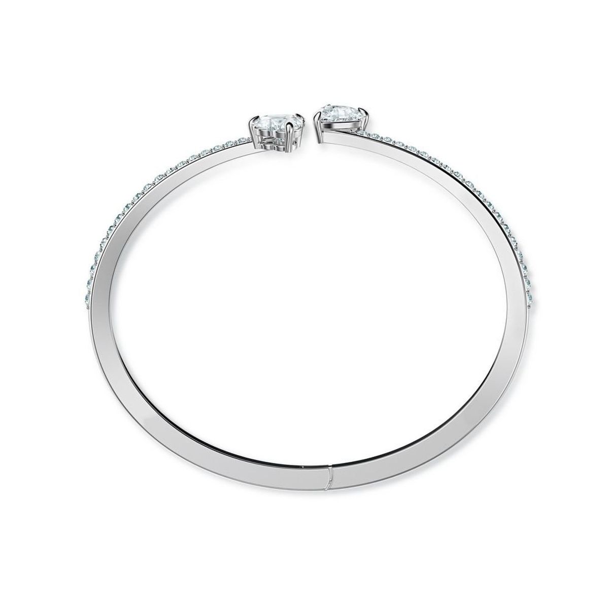 SWAROVSKI - Pulsera Swarovski Attract Soul Heart Blanco Baño De Rodio 5518814