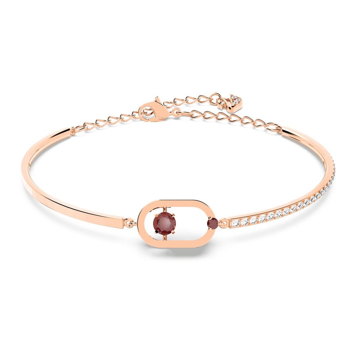 SWAROVSKI - Pulsera Swarovski North Rojo Baño Tono Oro Rosa Para Mujer 5620553