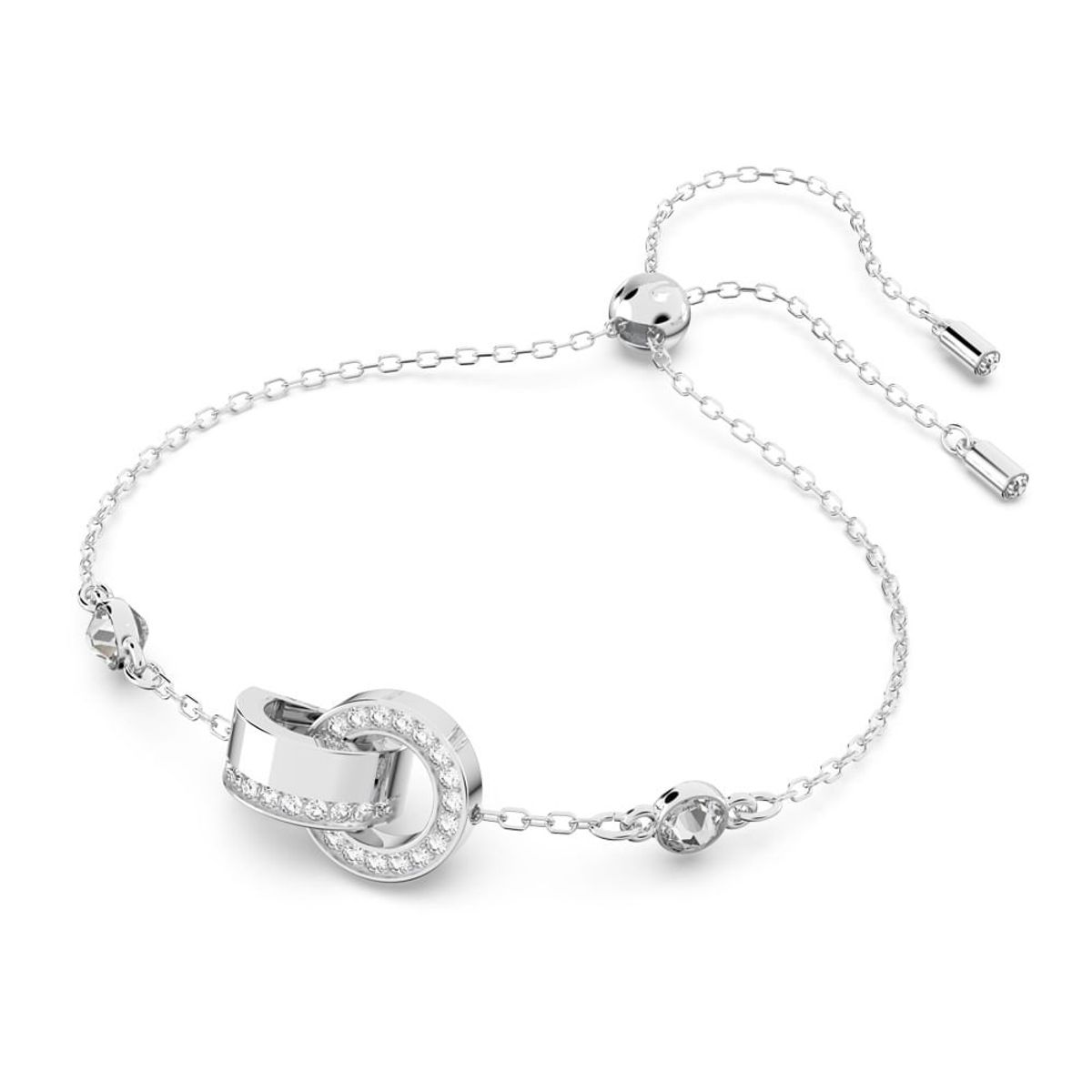 SWAROVSKI - Pulsera Swarovski Hollow Blanca Baño De Rodio Joya Original 5636499
